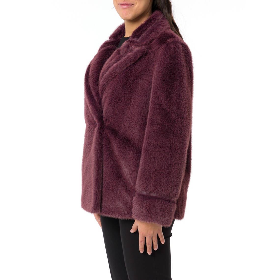 Cappotto corto in faux fur Twinset