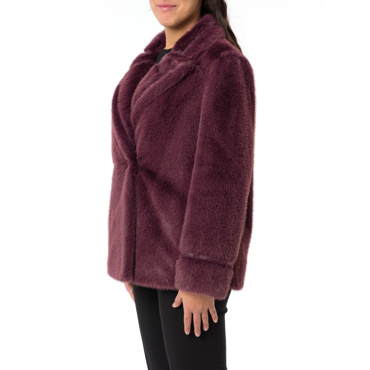 Cappotto corto in faux fur Twinset
