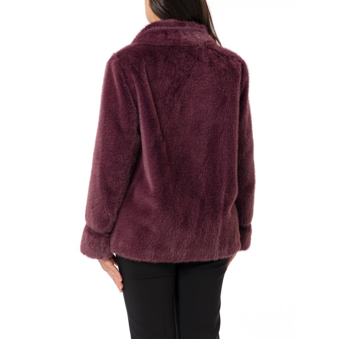 Cappotto corto in faux fur Twinset