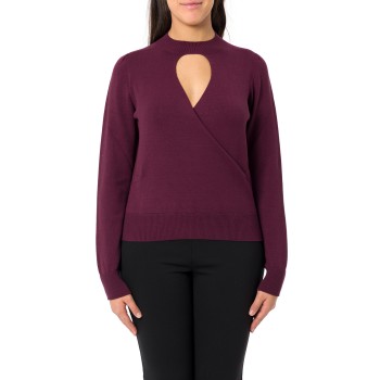 Maglia con cut-out e incrocio Twinset
