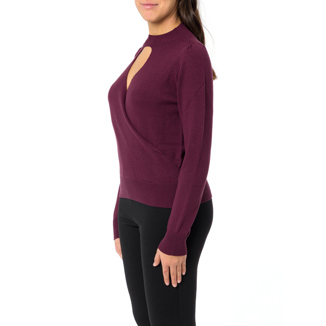 Maglia con cut-out e incrocio Twinset