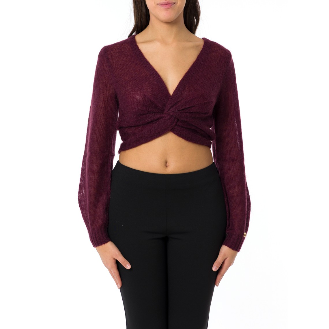 Coprispalle con scollo a V e incrocio Twinset