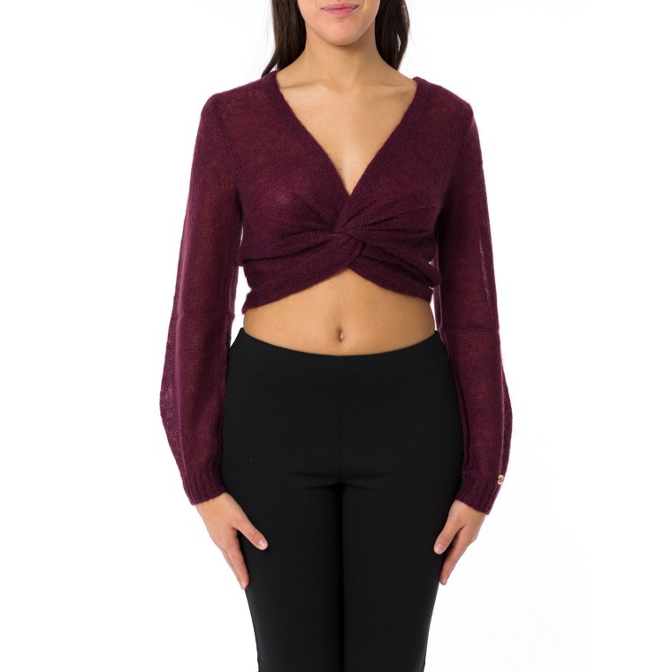 Coprispalle con scollo a V e incrocio Twinset