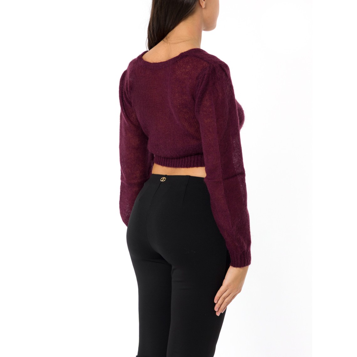 Coprispalle con scollo a V e incrocio Twinset