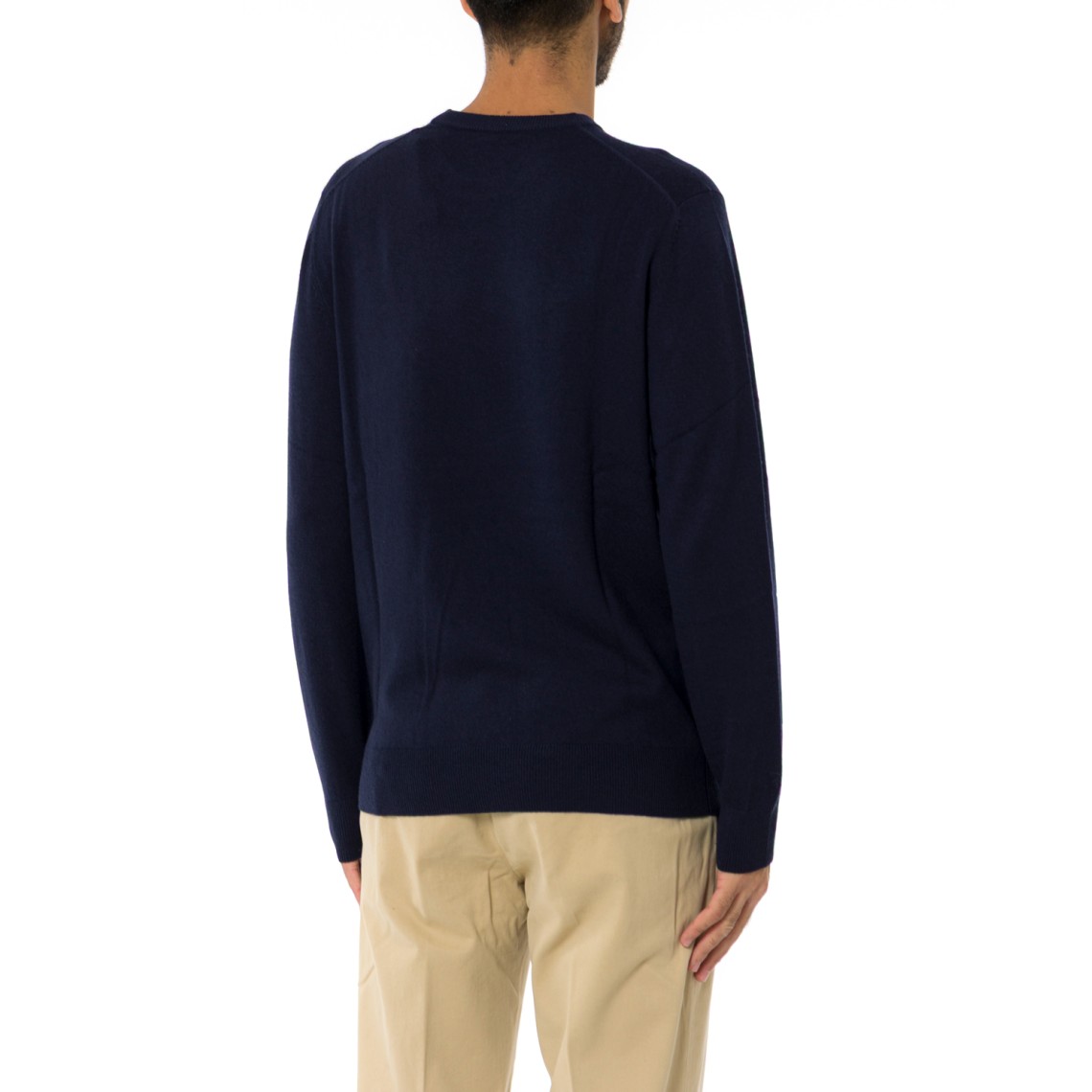 Maglia a girocollo "Fatturate!" Mc2 Saint Barth in misto lana