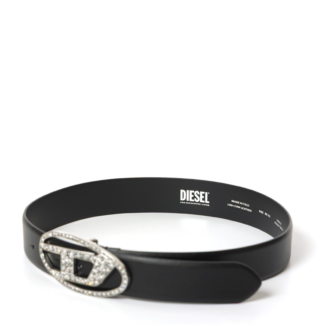 Cintura in pelle B-1dr Strass Diesel