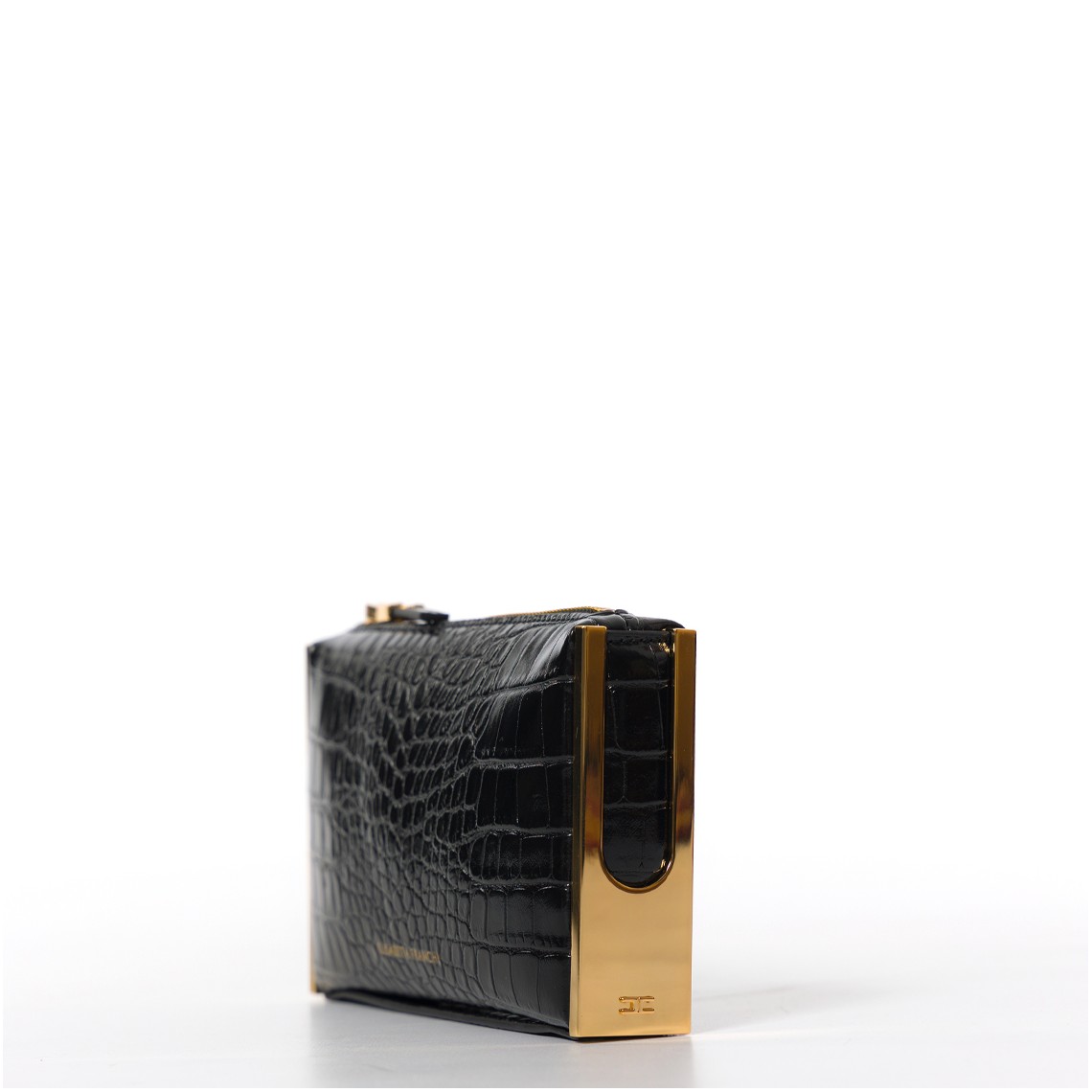 Clutch Elisabetta Franchi in pelle sintetica stampa cocco