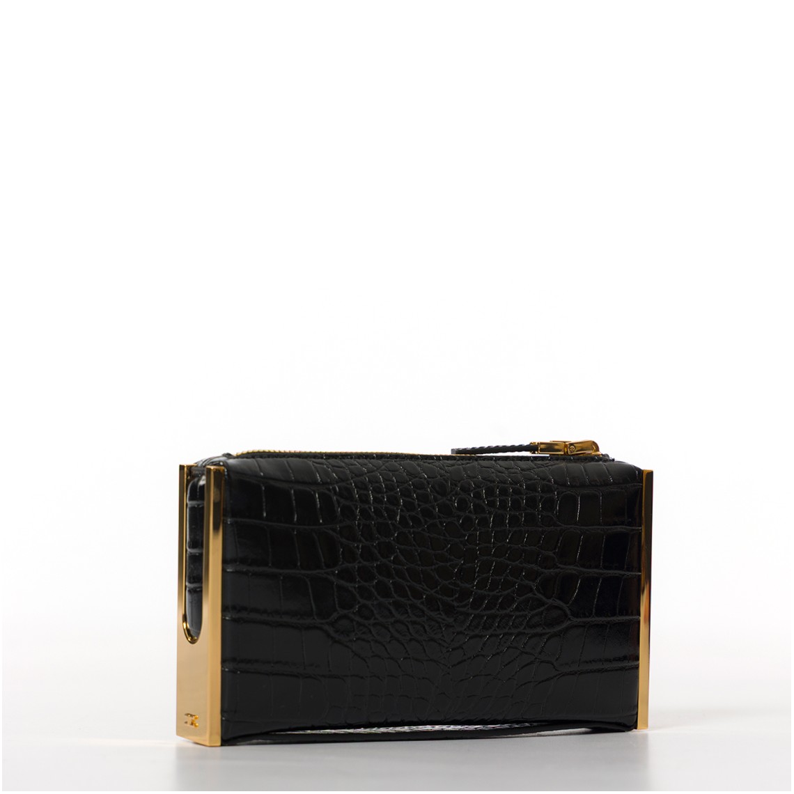 Clutch Elisabetta Franchi in pelle sintetica stampa cocco