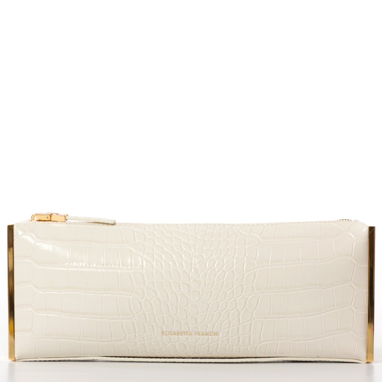 Clutch Baguette con zip Elisabetta Franchi