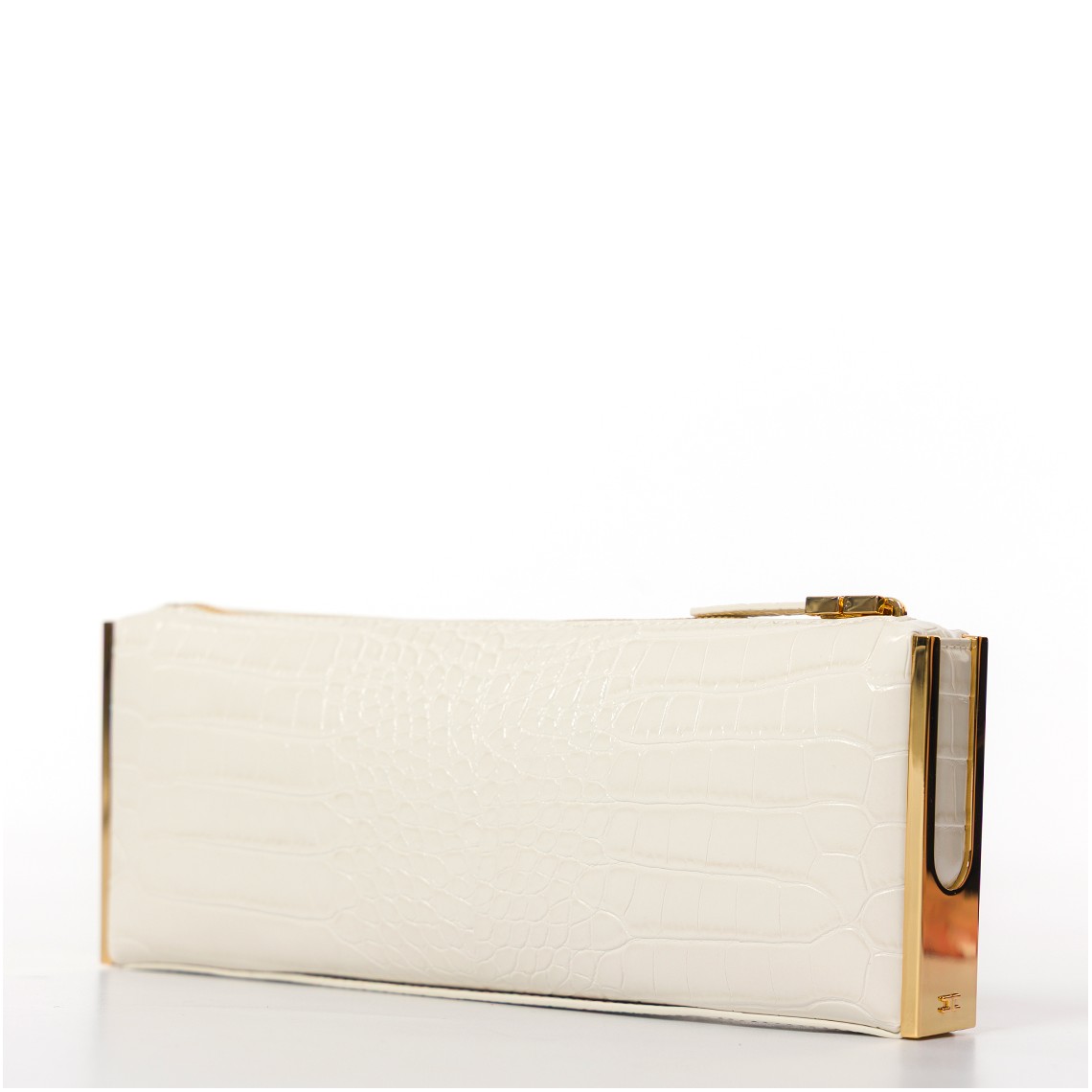 Clutch Baguette con zip Elisabetta Franchi