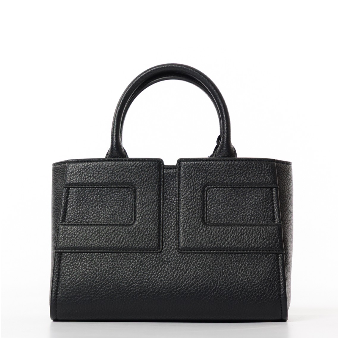 Borsa a mano in pelle sintetica con logo Elisabetta Franchi