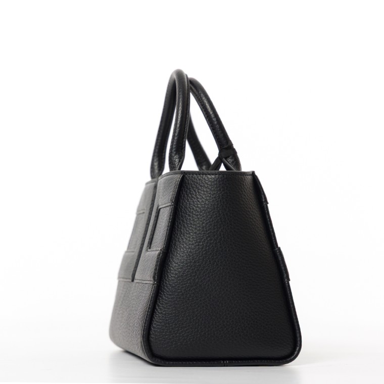 Borsa a mano in pelle sintetica con logo Elisabetta Franchi