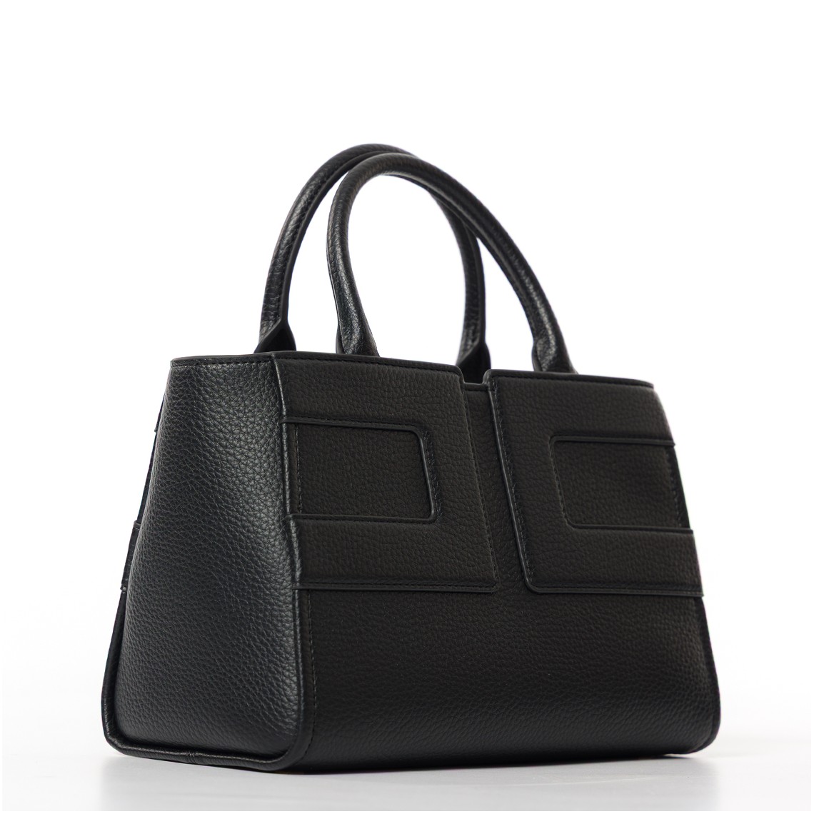 Borsa a mano in pelle sintetica con logo Elisabetta Franchi