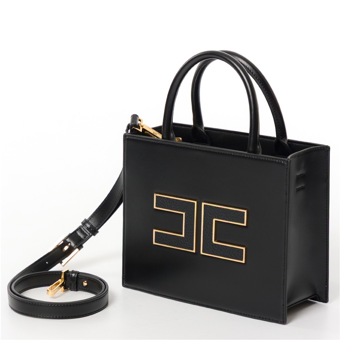 Borsa Tote piccola con logo Elisabetta Franchi