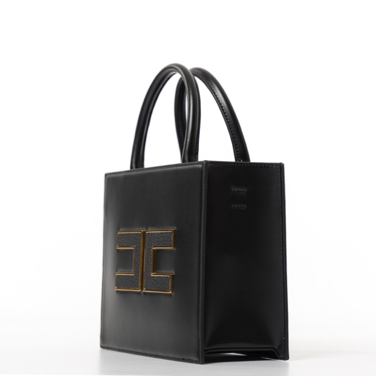 Borsa Tote piccola con logo Elisabetta Franchi
