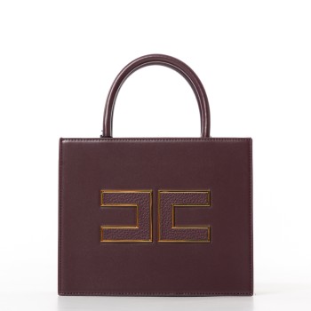 Borsa Tote piccola con logo Elisabetta Franchi