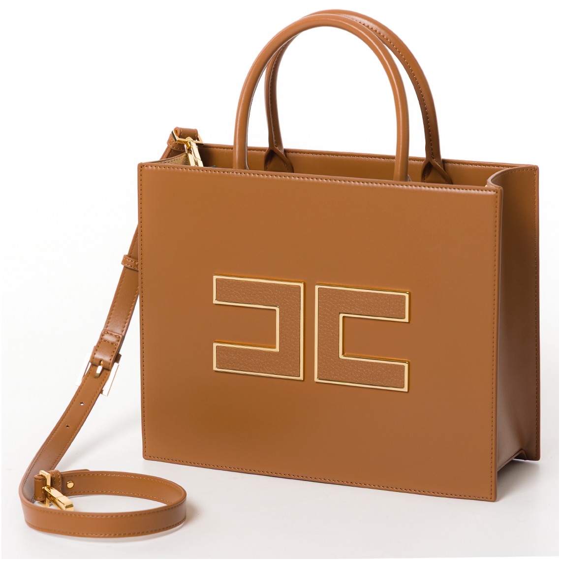 Borsa tote grande con logo Elisabetta Franchi