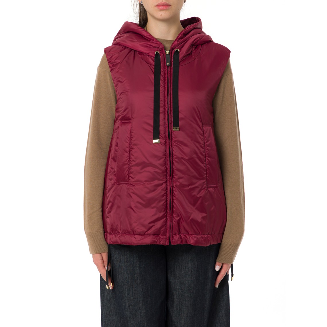 Gilet imbottito con cappuccio Greengo Max Mara The Cube