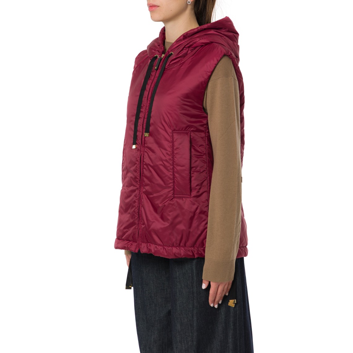 Gilet imbottito con cappuccio Greengo Max Mara The Cube