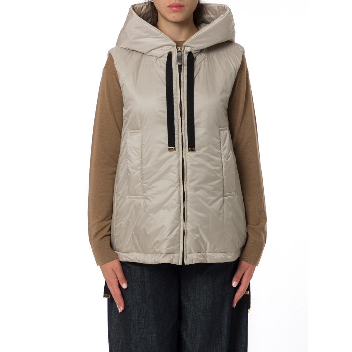 Gilet imbottito con cappuccio Greengo Max Mara The Cube
