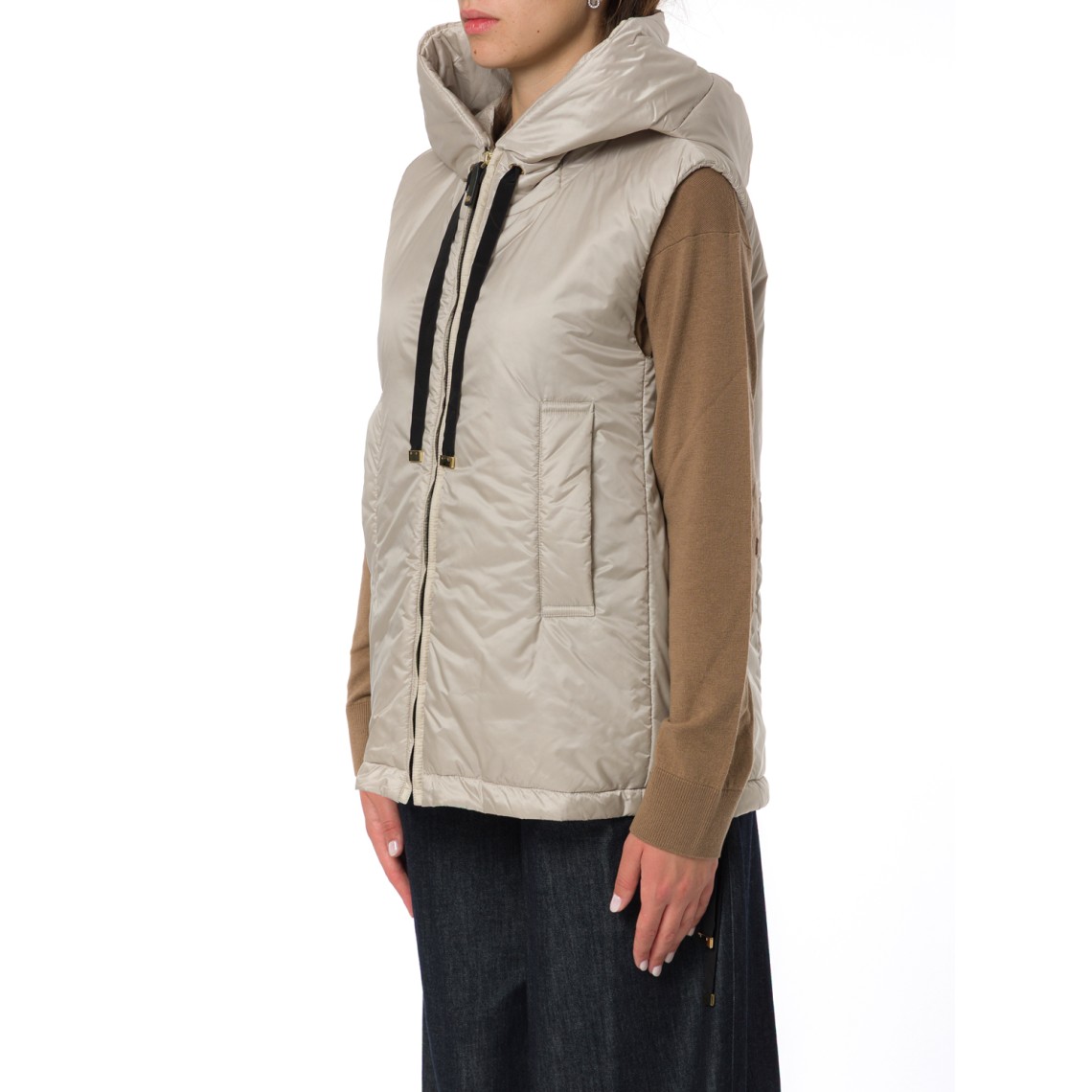Gilet imbottito con cappuccio Greengo Max Mara The Cube