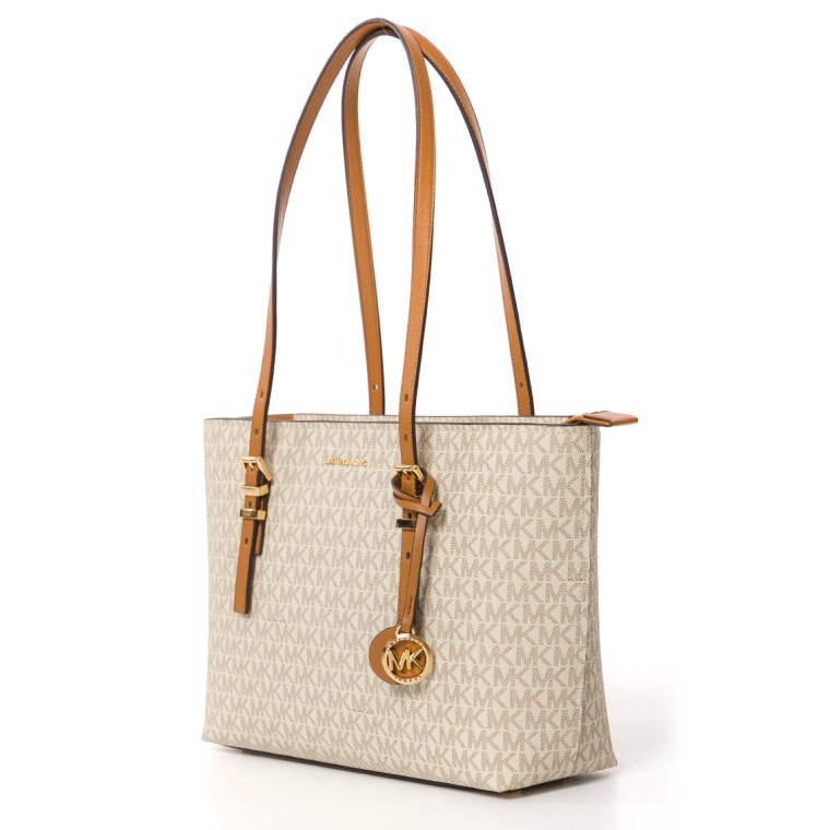 Borsa tote Quinn media Michael Kors con monogram all over