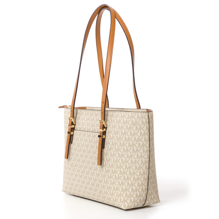 Borsa tote Quinn media Michael Kors con monogram all over