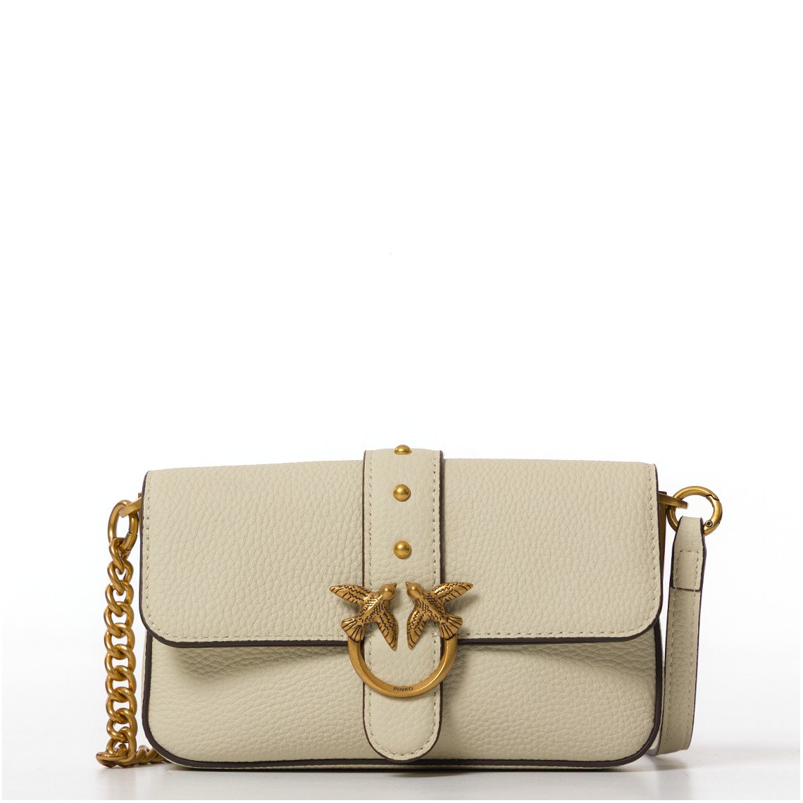 Borsa Love One Mini Pinko in pelle martellata