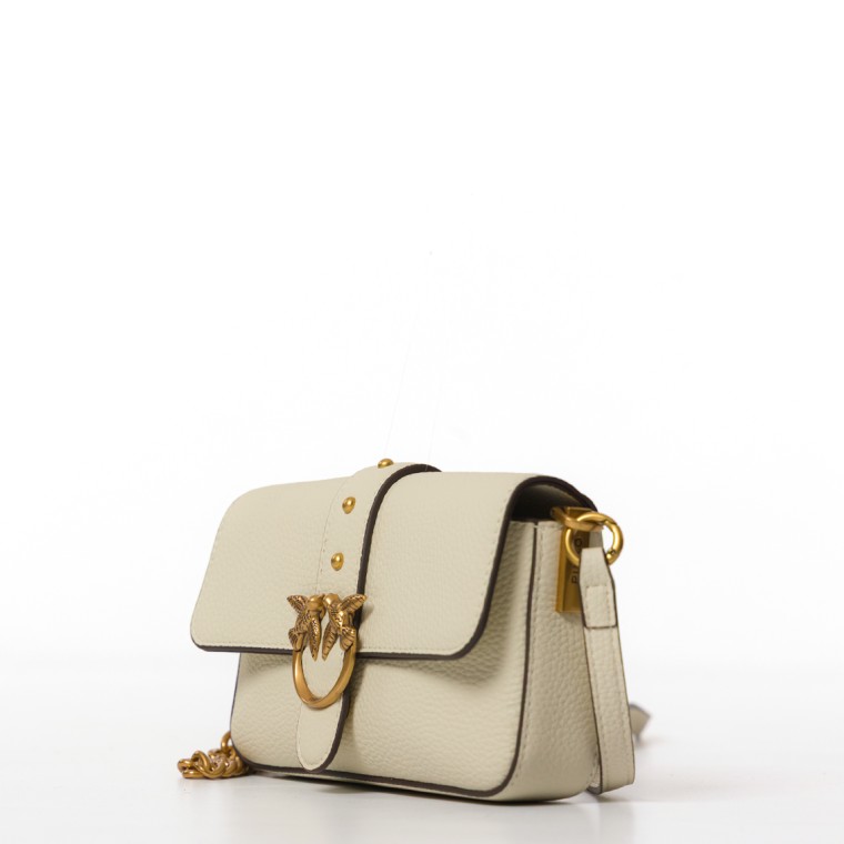 Borsa Love One Mini Pinko in pelle martellata