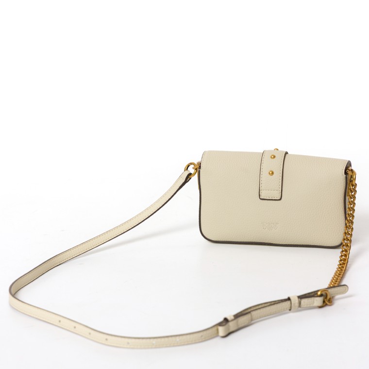 Borsa Love One Mini Pinko in pelle martellata
