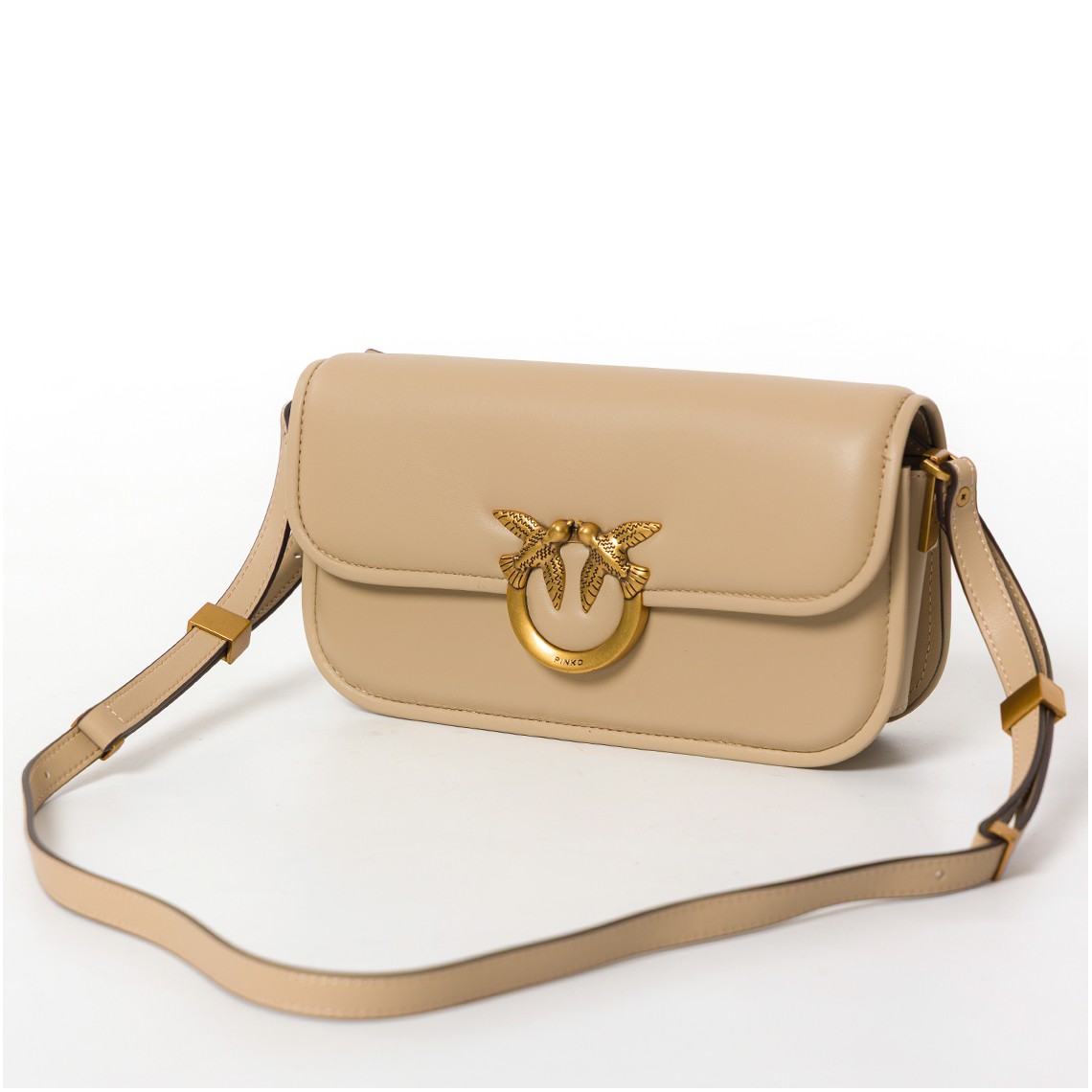 Borsa a tracolla piccola Love Bag Box Pinko in nappa