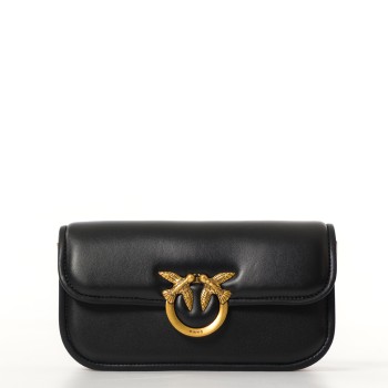 Borsa a tracolla piccola Love Bag Box Pinko in nappa