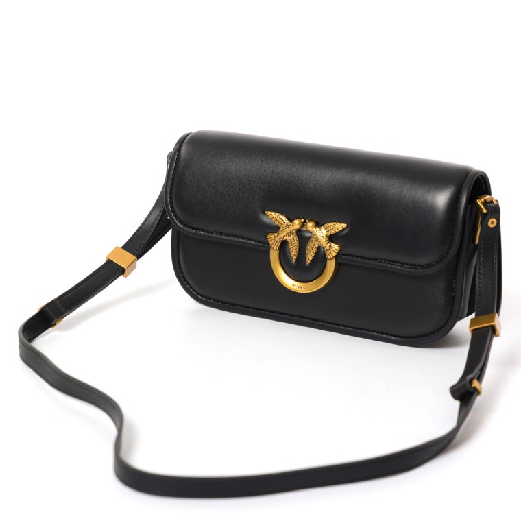 Borsa a tracolla piccola Love Bag Box Pinko in nappa