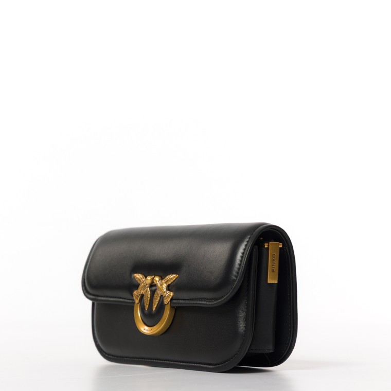 Borsa a tracolla piccola Love Bag Box Pinko in nappa