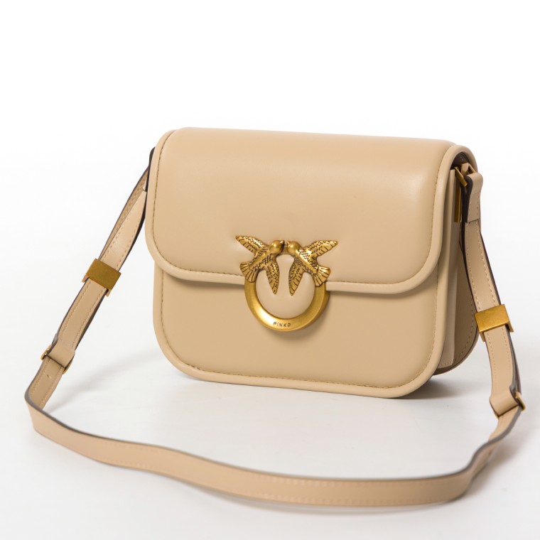 Borsa a tracolla Love Box Bag Mini Pinko in nappa