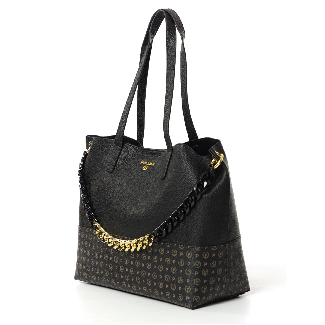 Shopping bag Pollini con maxi catena