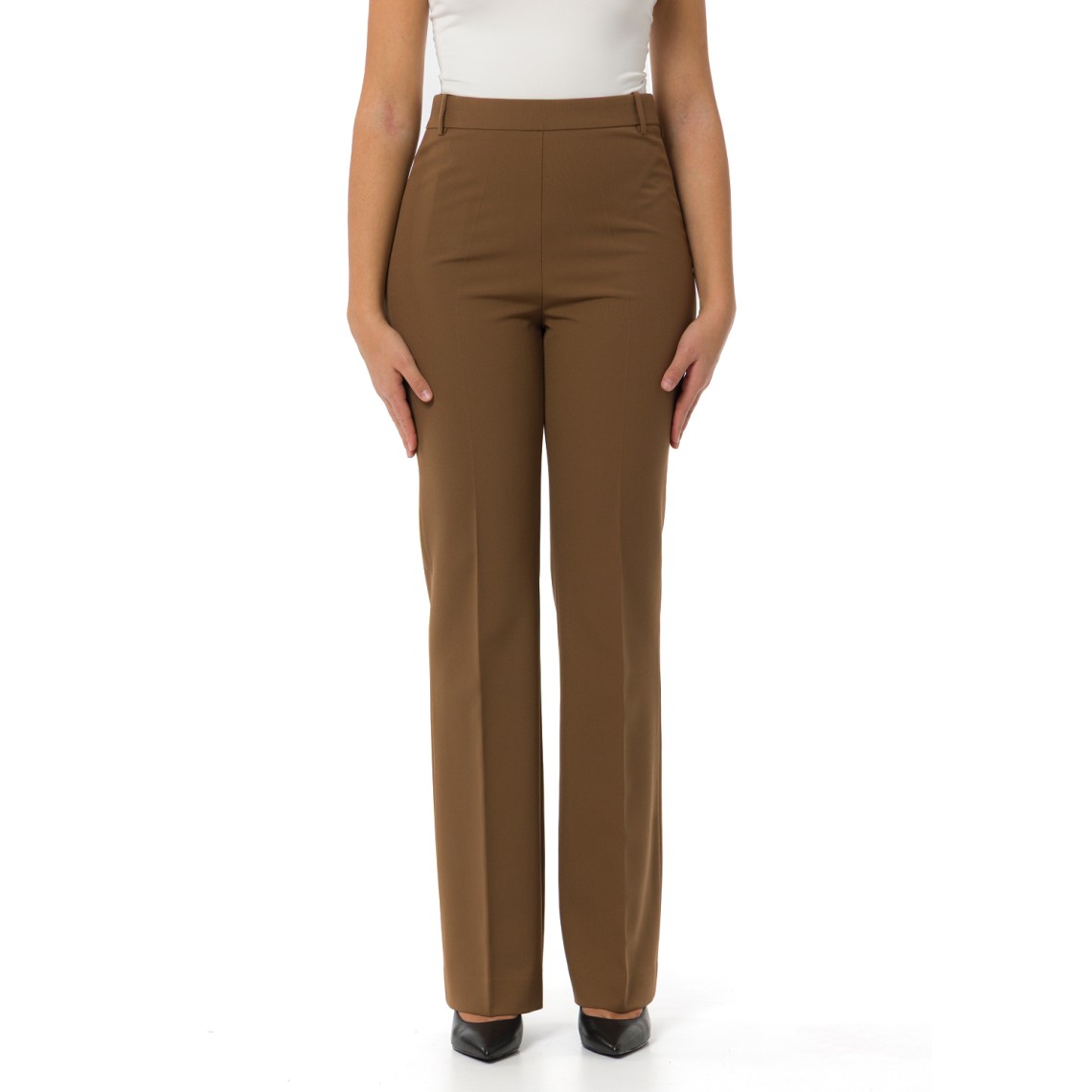 Pantaloni Pita skinny con piega stirata Pinko