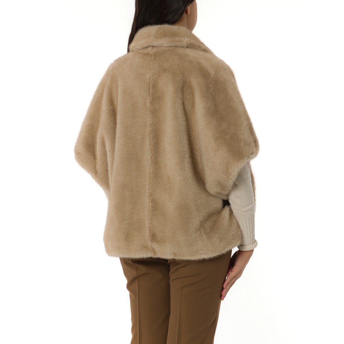 Cappa effetto pelliccia Pinko