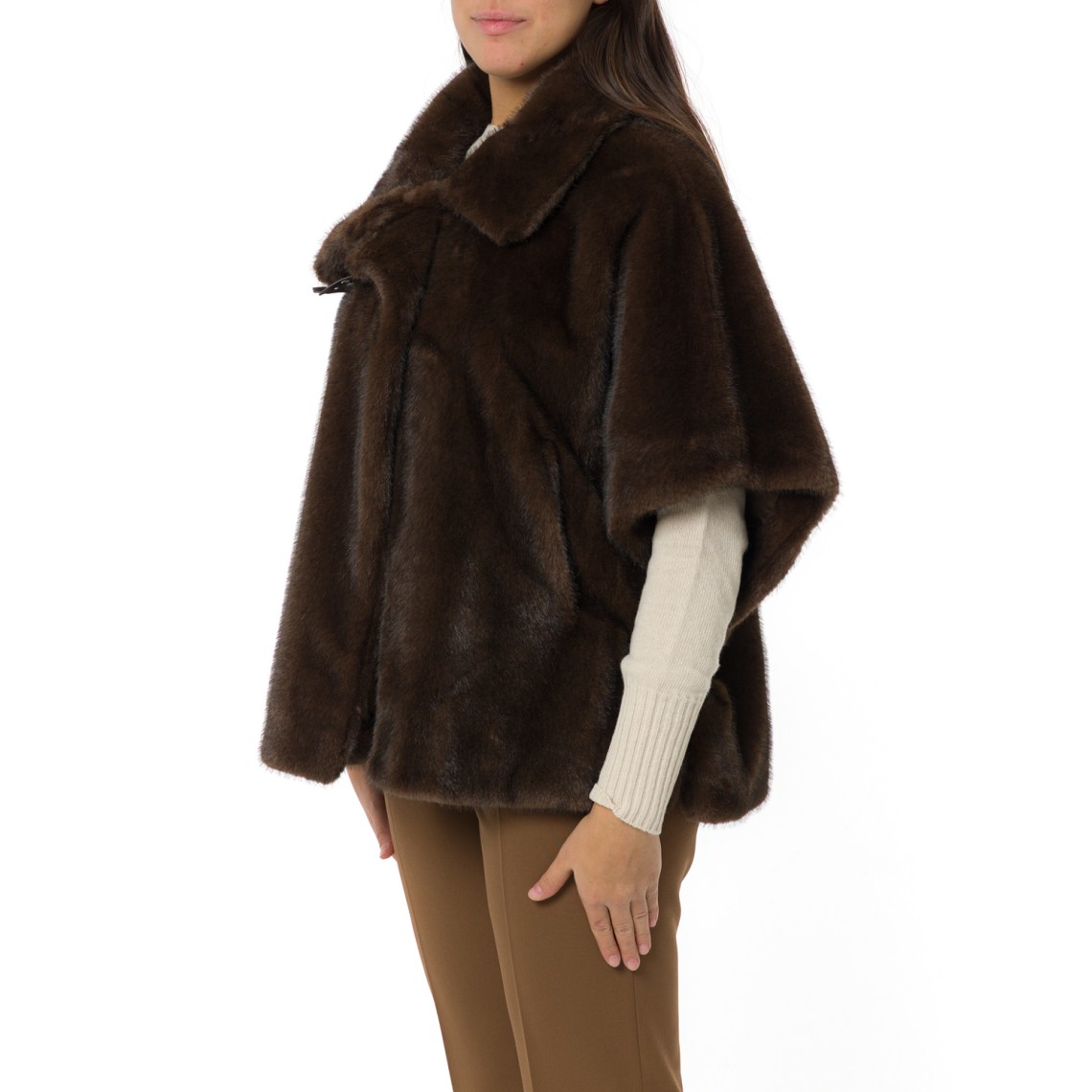Cappa effetto pelliccia Pinko