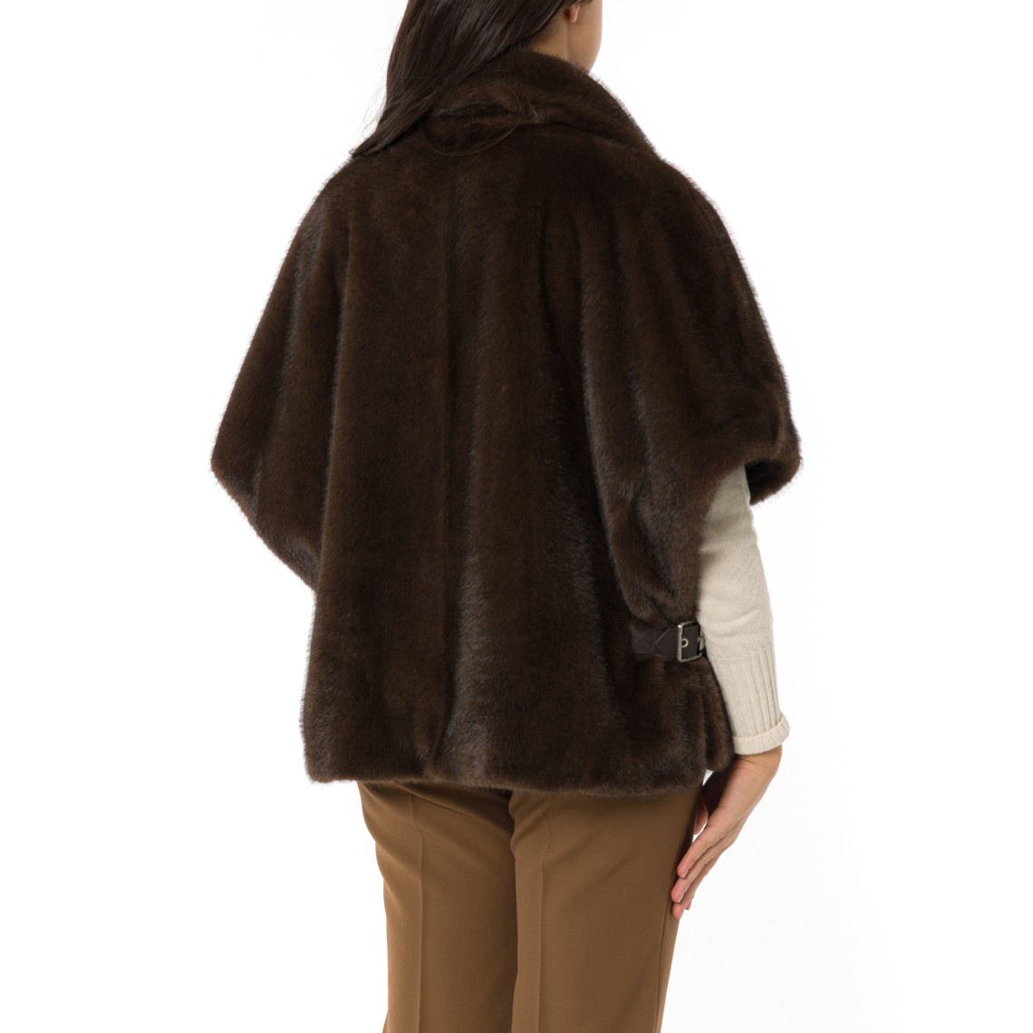 Cappa effetto pelliccia Pinko