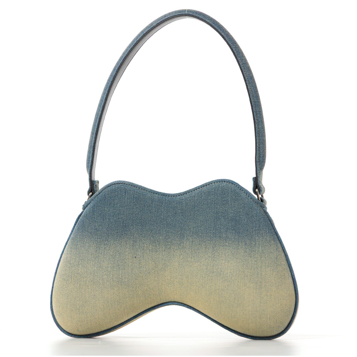 Borsa a spalla Double-D Diesel in denim solarizzato