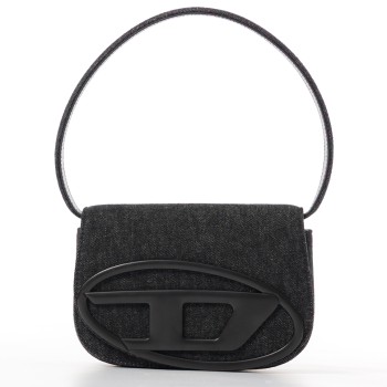 Borsa a spalla 1dr Diesel in denim lavato