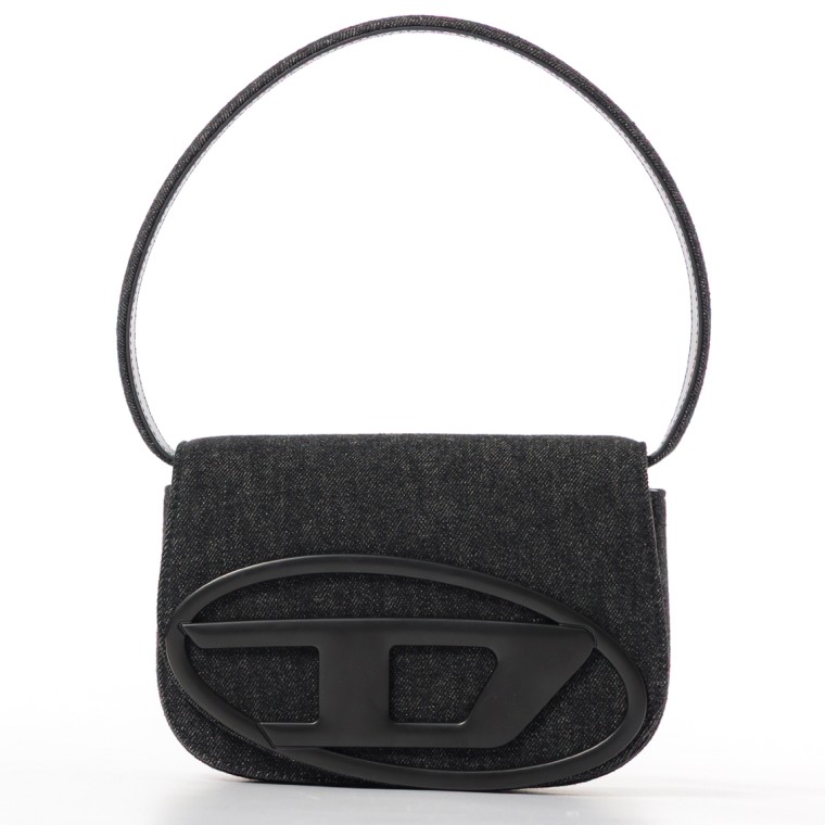 Borsa a spalla 1dr Diesel in denim lavato