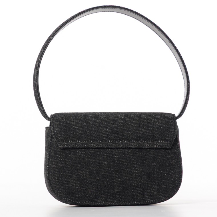 Borsa a spalla 1dr Diesel in denim lavato