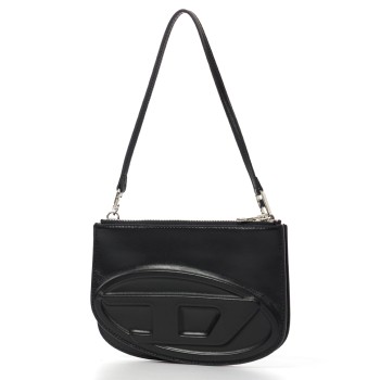Borsa a spalla double-pocket in pelle stampata Diesel