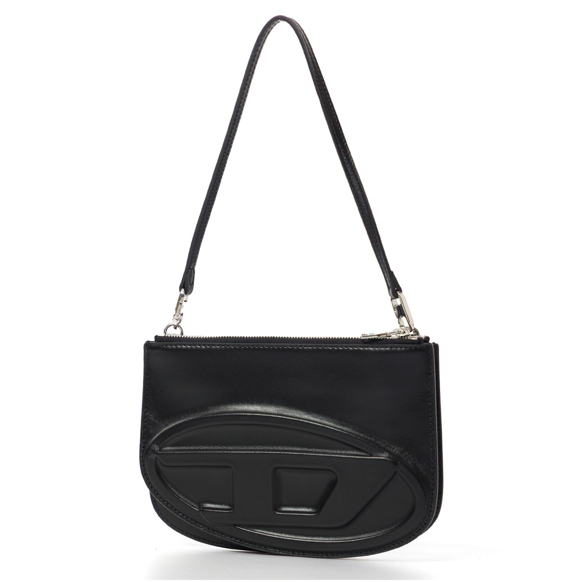 Borsa a spalla double-pocket in pelle stampata Diesel