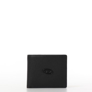 Portafoglio in pelle con logo Diesel