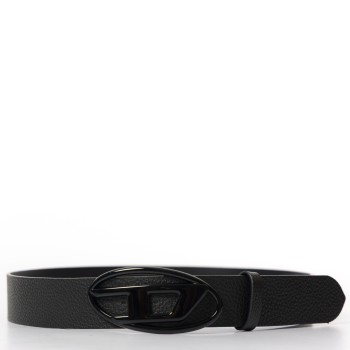 Cintura in pelle con fibbia in tono Diesel