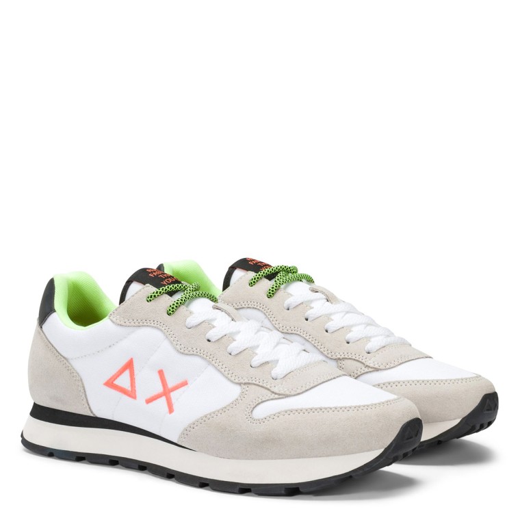 Sneakers Tom Fluo Sun68 con logo fluo
