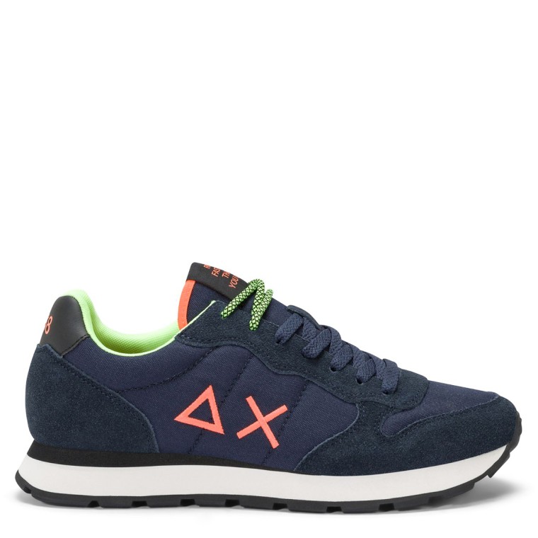 Sneakers Tom Fluo Sun68 con logo fluo